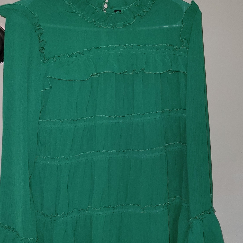 AMARYLLIS ruffle blouse w bell sleeve
